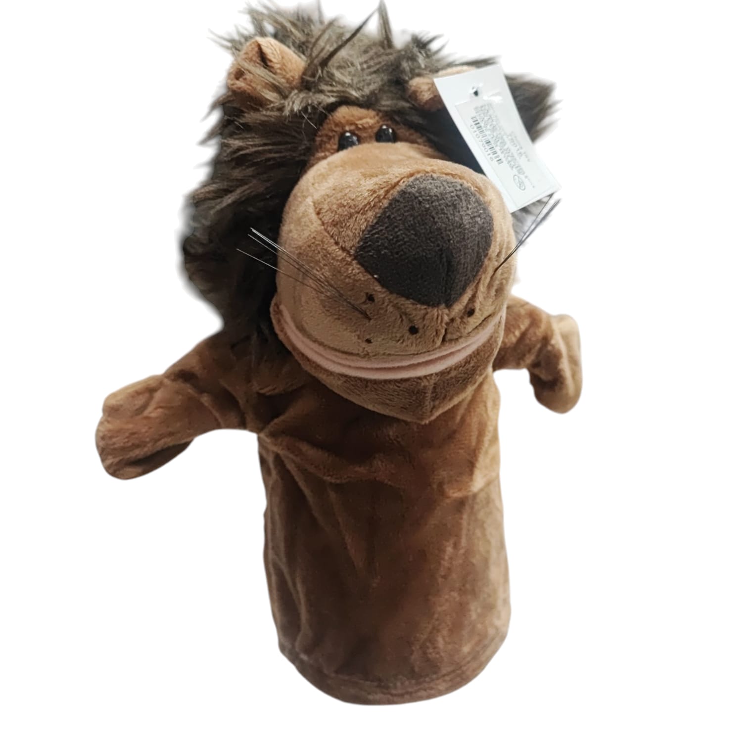 1023 peluche león color marron oscuro de mano 79016