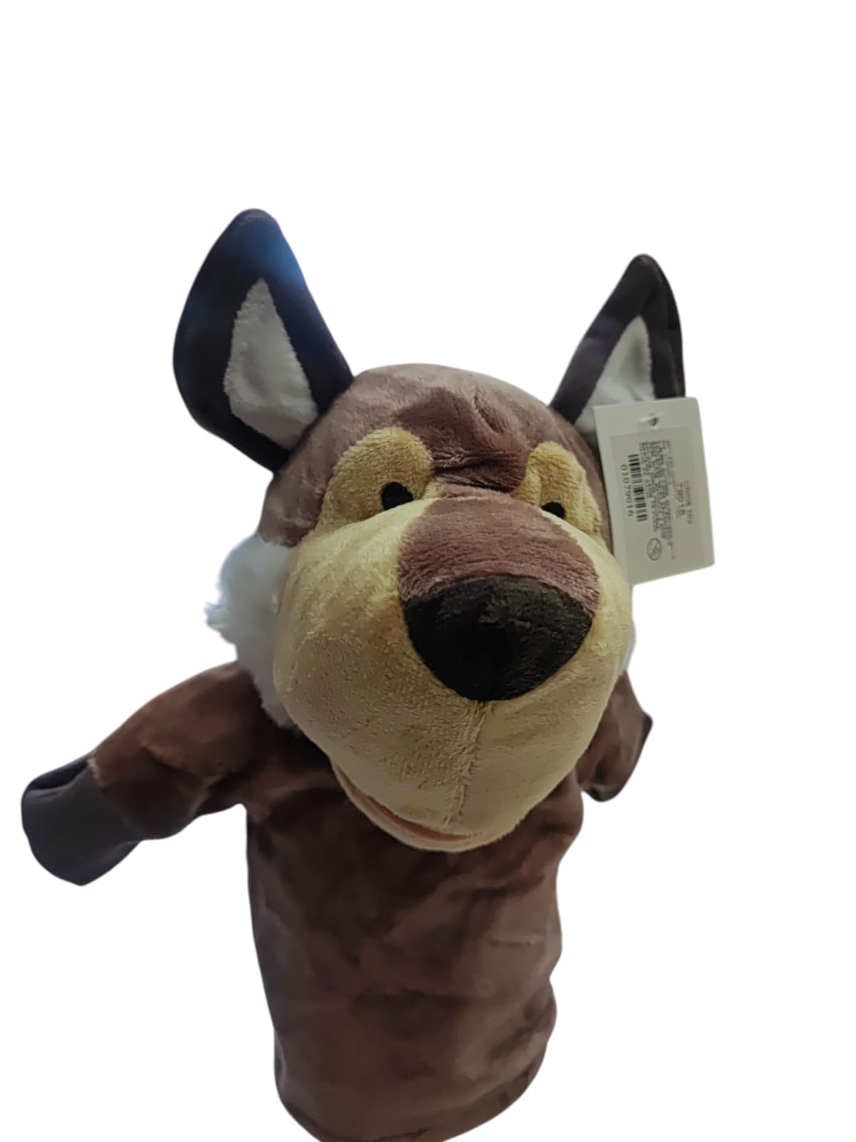 1027 peluche perro husky de mano 79016