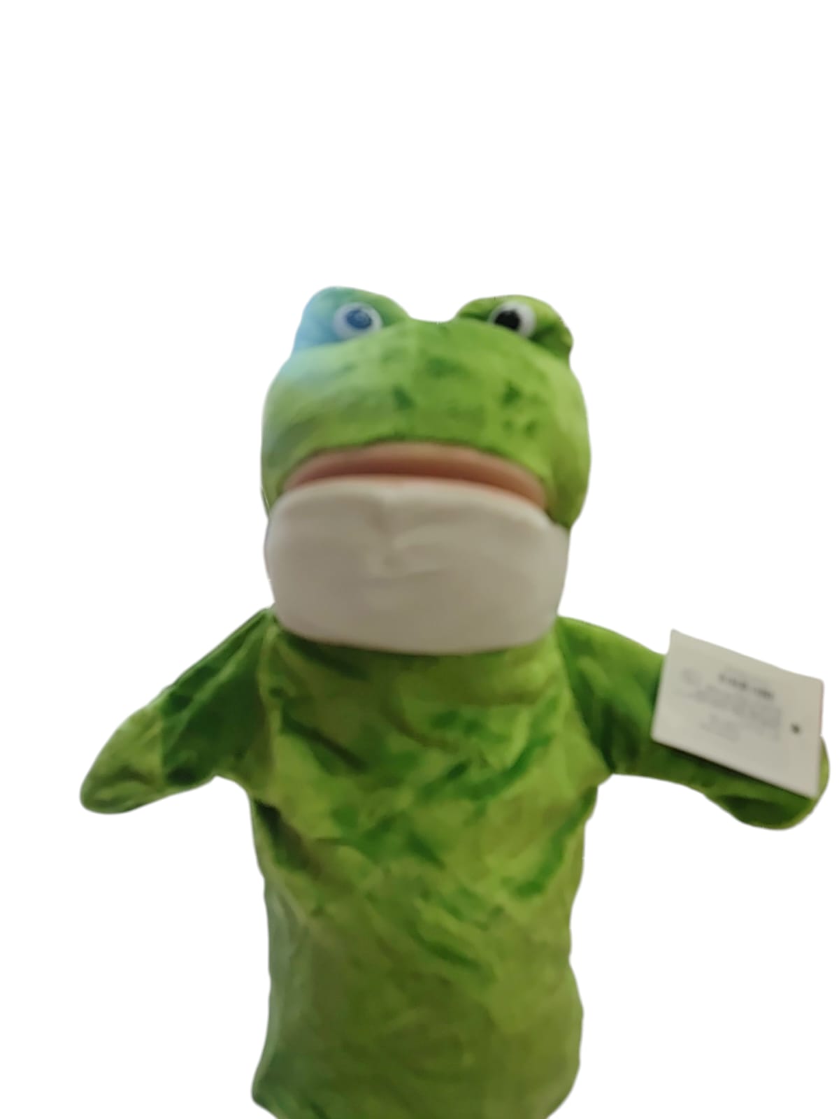1029 peluche rana de mano