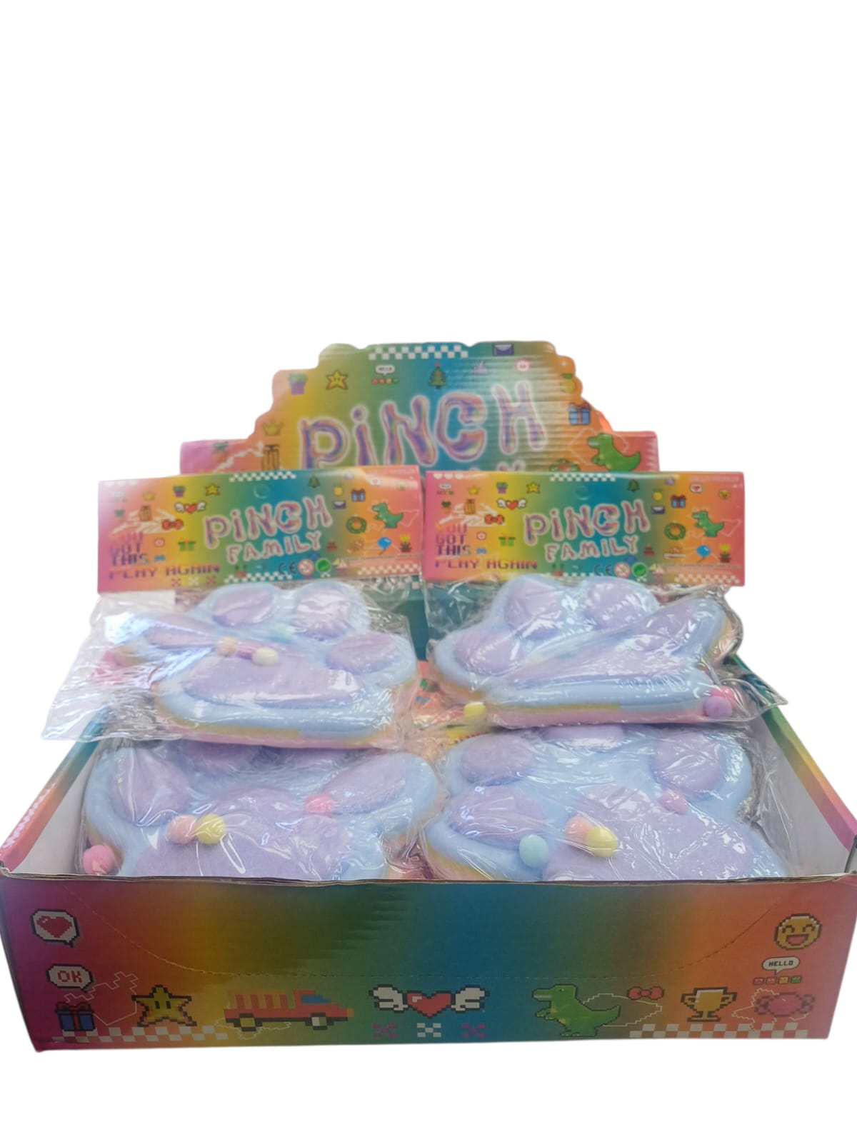 1033 squety pata de peludo gato (10 pcs) grande